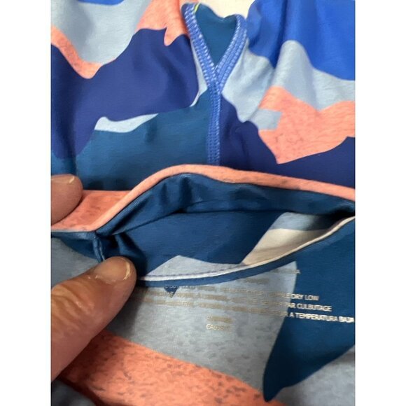 Betsey Johnson Tie Dye Blue Pull On Bermuda Bike Shorts Women's Small - Picture 10 of 10